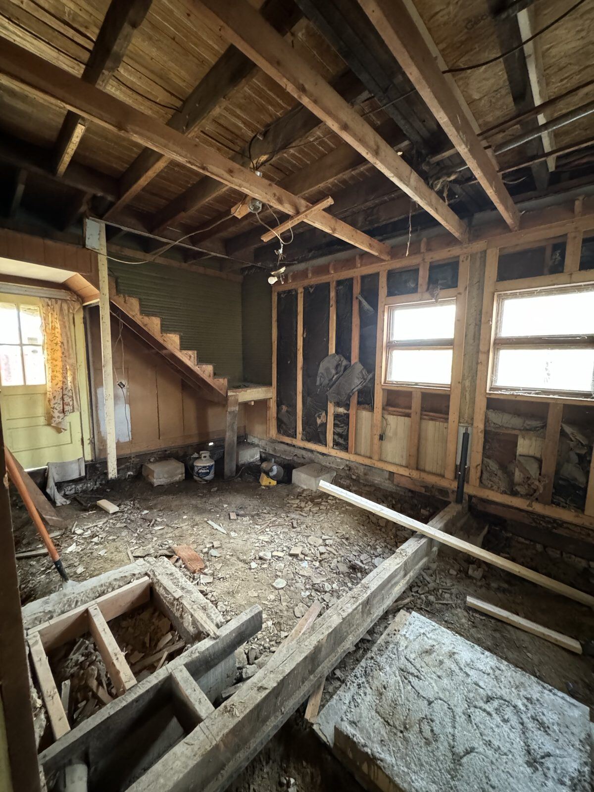 The Craven House rebuilt down to the studs