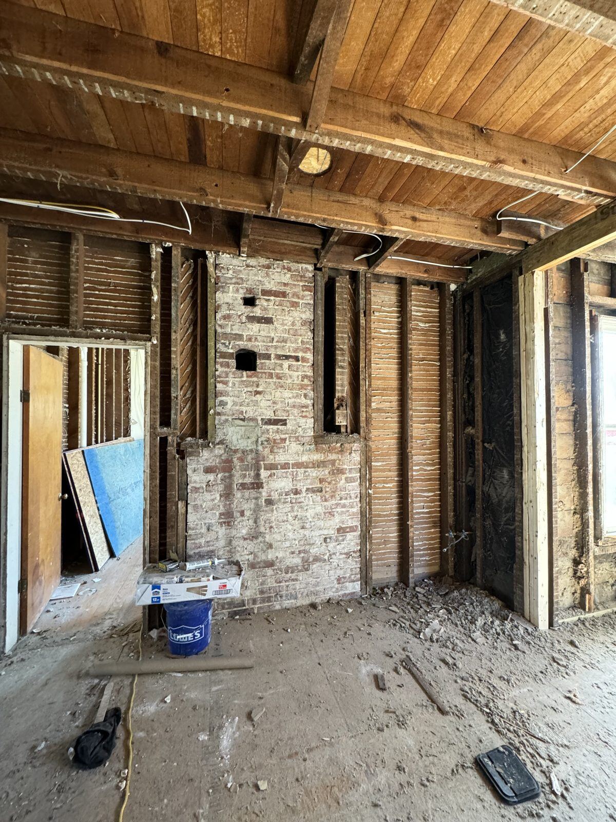 The Craven House rebuilt down to the studs