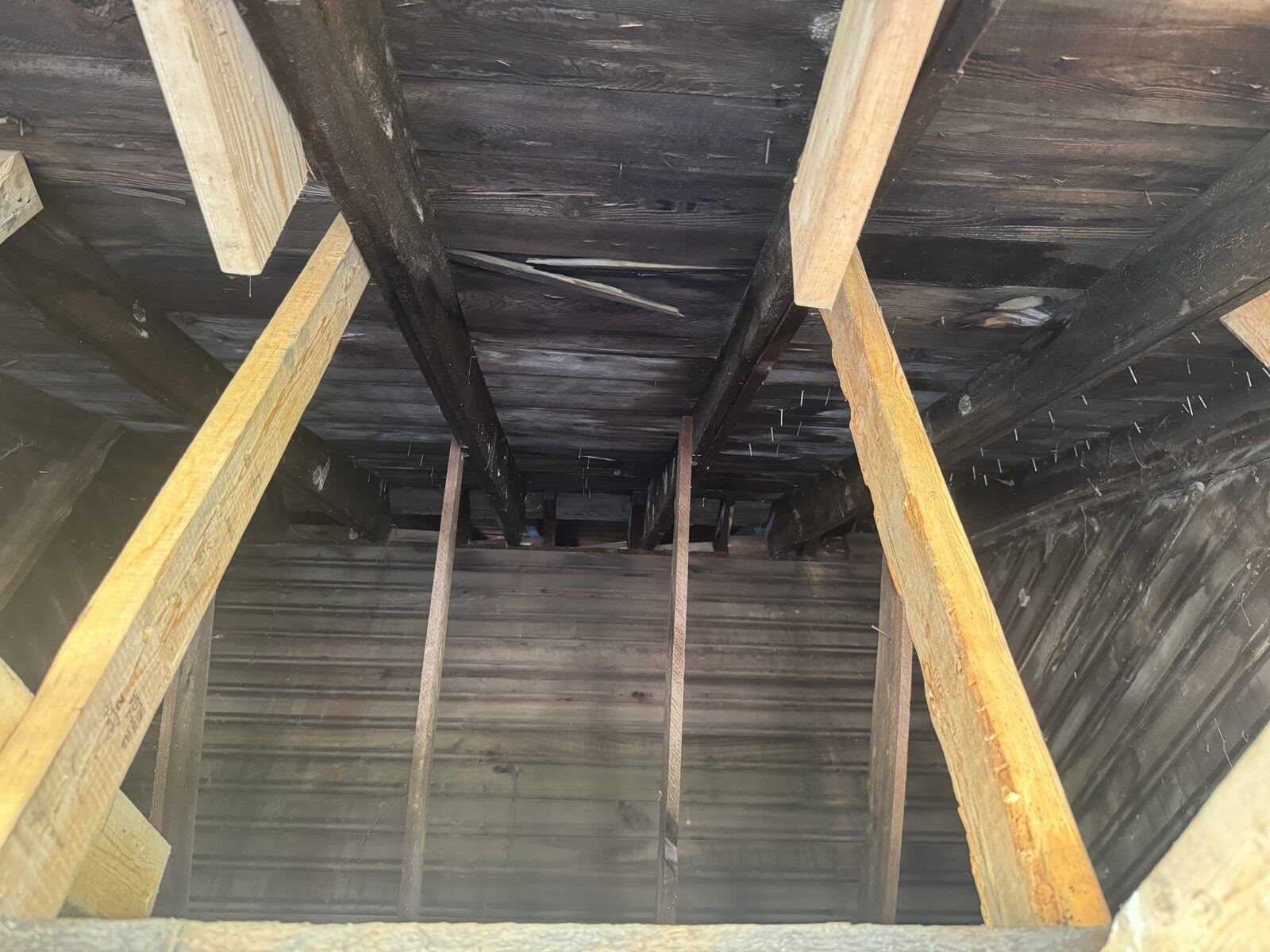 The hidden secret room discovered in the Craven House roofline