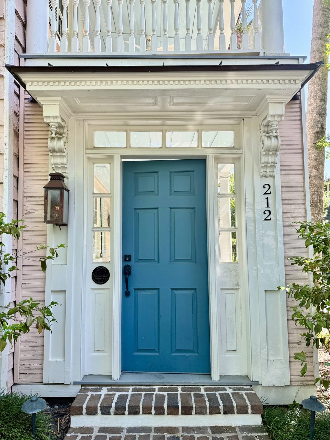 Elegant historic rowhouse door in Washington DC