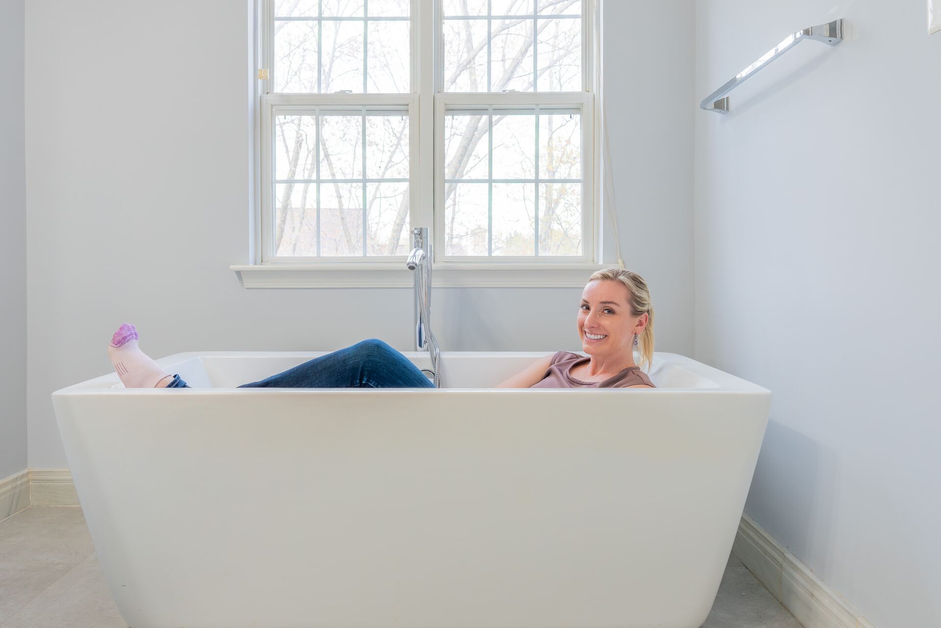 Lexie at one of her listings